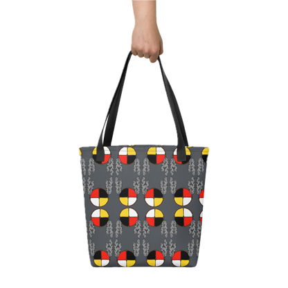 Sacred Medicine Wheel Tote Bag - Premium  from The Bold Detour - Just $28! Shop now at The Bold Detouraccessories, bags, tote bags accessories, bags, tote bagsaccessories, bags, tote bagsaccessories, bags, tote bagsaccessories, bags, tote bags