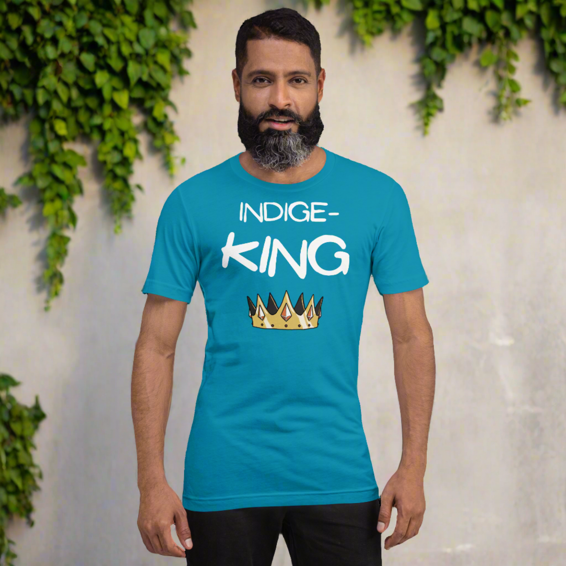 Indige-King Tshirt - Premium  from My Store - Just $44.58! Shop now at KL CreativeIndigenous, menswear Indigenous, menswearIndigenous, menswearIndigenous, menswearIndigenous, menswear