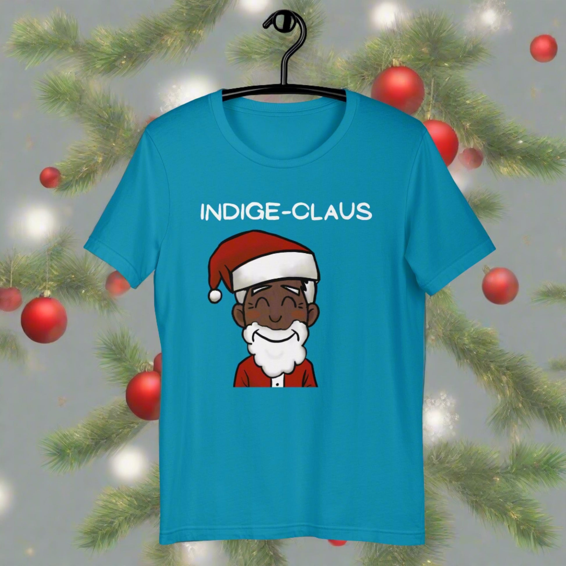 Indige-Claus Tshirt - Premium  from The Bold Detour - Just $35! Shop now at The Bold DetourHolidays, Indigenous Holidays, IndigenousHolidays, IndigenousHolidays, IndigenousHolidays, Indigenous