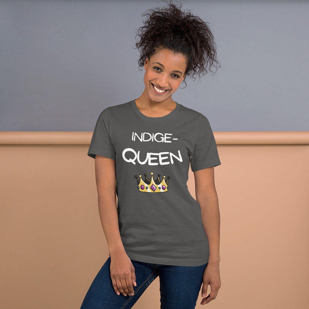 Indige-Queen Tshirt - Premium  from My Store - Just $35! Shop now at The Bold DetourIndigenous, Womenswear Indigenous, WomenswearIndigenous, WomenswearIndigenous, WomenswearIndigenous, Womenswear