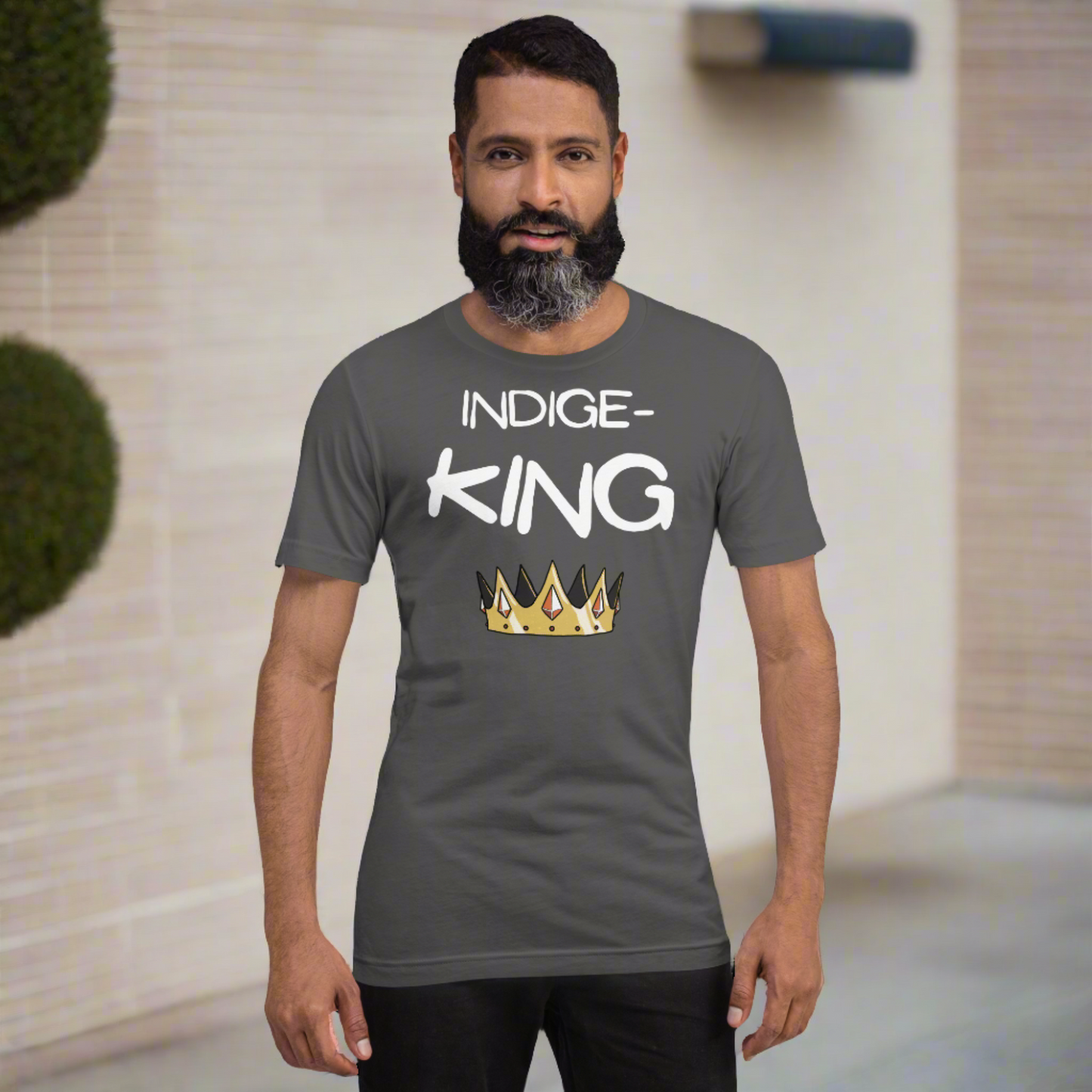 Indige-King Tshirt - Premium  from My Store - Just $35! Shop now at The Bold DetourIndigenous, menswear Indigenous, menswearIndigenous, menswearIndigenous, menswearIndigenous, menswear