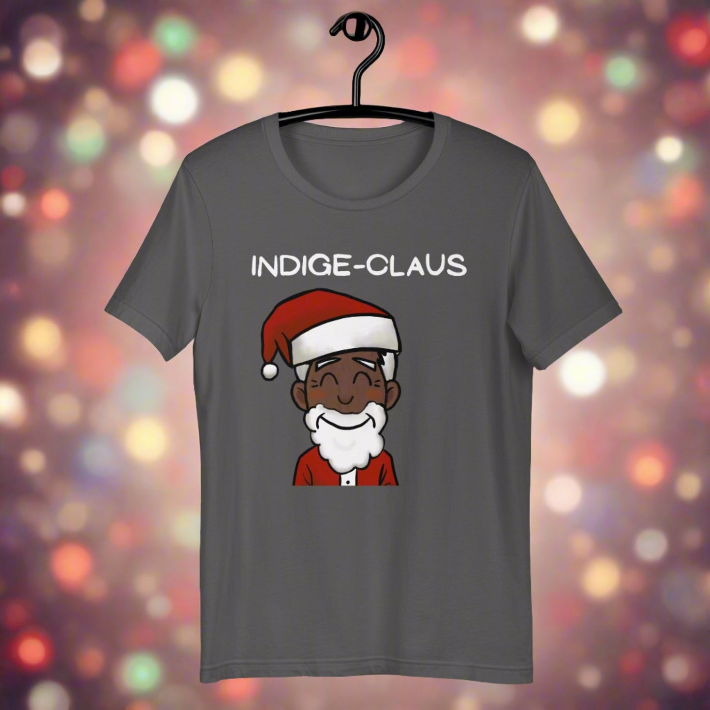 Indige-Claus Tshirt - Premium  from The Bold Detour - Just $35! Shop now at The Bold DetourHolidays, Indigenous Holidays, IndigenousHolidays, IndigenousHolidays, IndigenousHolidays, Indigenous