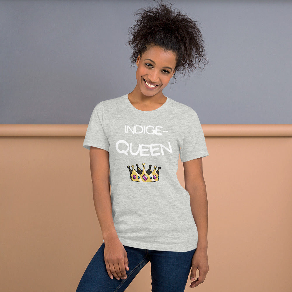 Indige-Queen Tshirt - Premium  from My Store - Just $35! Shop now at The Bold DetourIndigenous, Womenswear Indigenous, WomenswearIndigenous, WomenswearIndigenous, WomenswearIndigenous, Womenswear