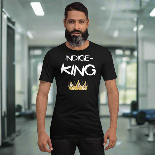 Indige-King Tshirt - Premium  from My Store - Just $35! Shop now at The Bold DetourIndigenous, menswear Indigenous, menswearIndigenous, menswearIndigenous, menswearIndigenous, menswear