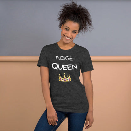 Indige-Queen Tshirt - Premium  from My Store - Just $35! Shop now at The Bold DetourIndigenous, Womenswear Indigenous, WomenswearIndigenous, WomenswearIndigenous, WomenswearIndigenous, Womenswear