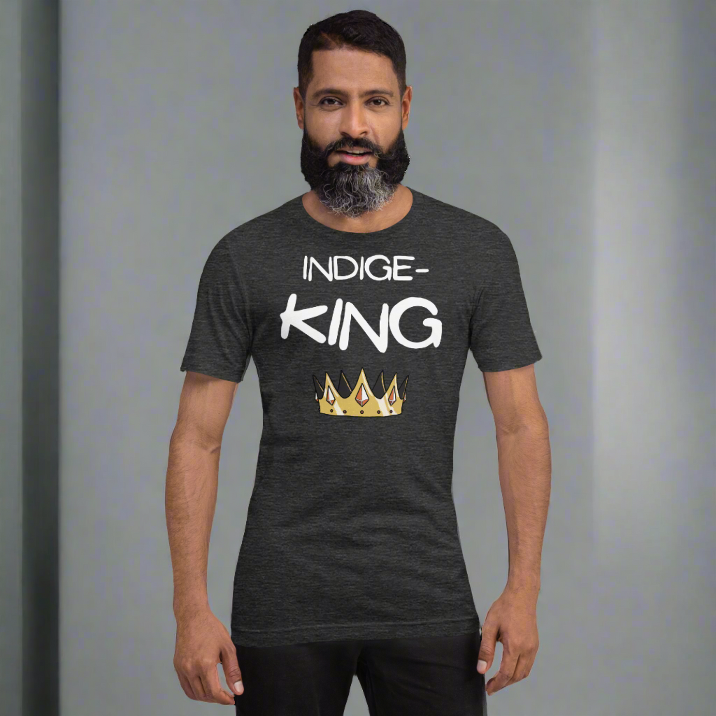 Indige-King Tshirt - Premium  from My Store - Just $44.58! Shop now at KL CreativeIndigenous, menswear Indigenous, menswearIndigenous, menswearIndigenous, menswearIndigenous, menswear