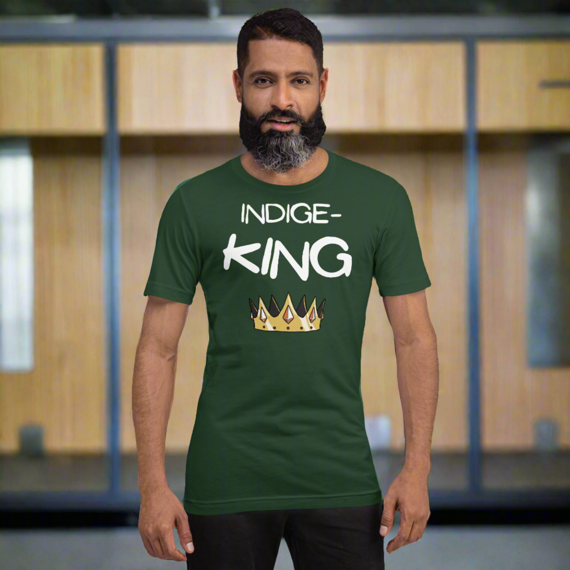 Indige-King Tshirt - Premium  from My Store - Just $35! Shop now at The Bold DetourIndigenous, menswear Indigenous, menswearIndigenous, menswearIndigenous, menswearIndigenous, menswear