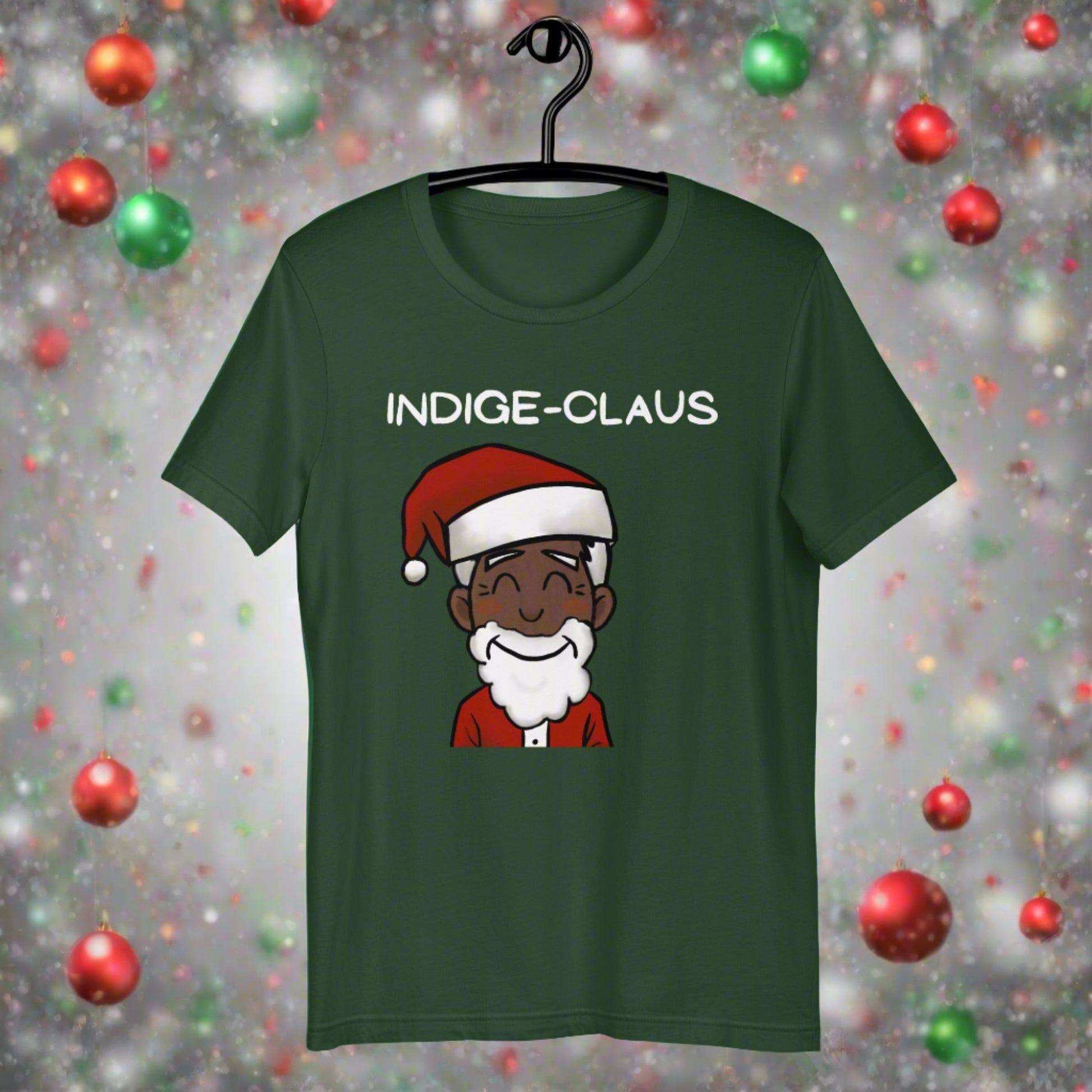 Indige-Claus Tshirt - Premium  from The Bold Detour - Just $35! Shop now at The Bold DetourHolidays, Indigenous Holidays, IndigenousHolidays, IndigenousHolidays, IndigenousHolidays, Indigenous