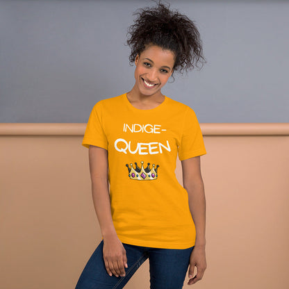 Indige-Queen Tshirt - Premium  from My Store - Just $35! Shop now at The Bold DetourIndigenous, Womenswear Indigenous, WomenswearIndigenous, WomenswearIndigenous, WomenswearIndigenous, Womenswear