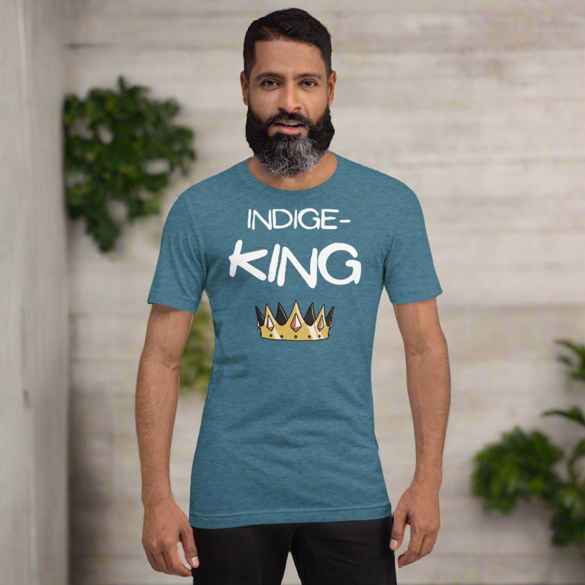 Indige-King Tshirt - Premium  from My Store - Just $40! Shop now at KL CreativeIndigenous, menswear Indigenous, menswearIndigenous, menswearIndigenous, menswearIndigenous, menswear