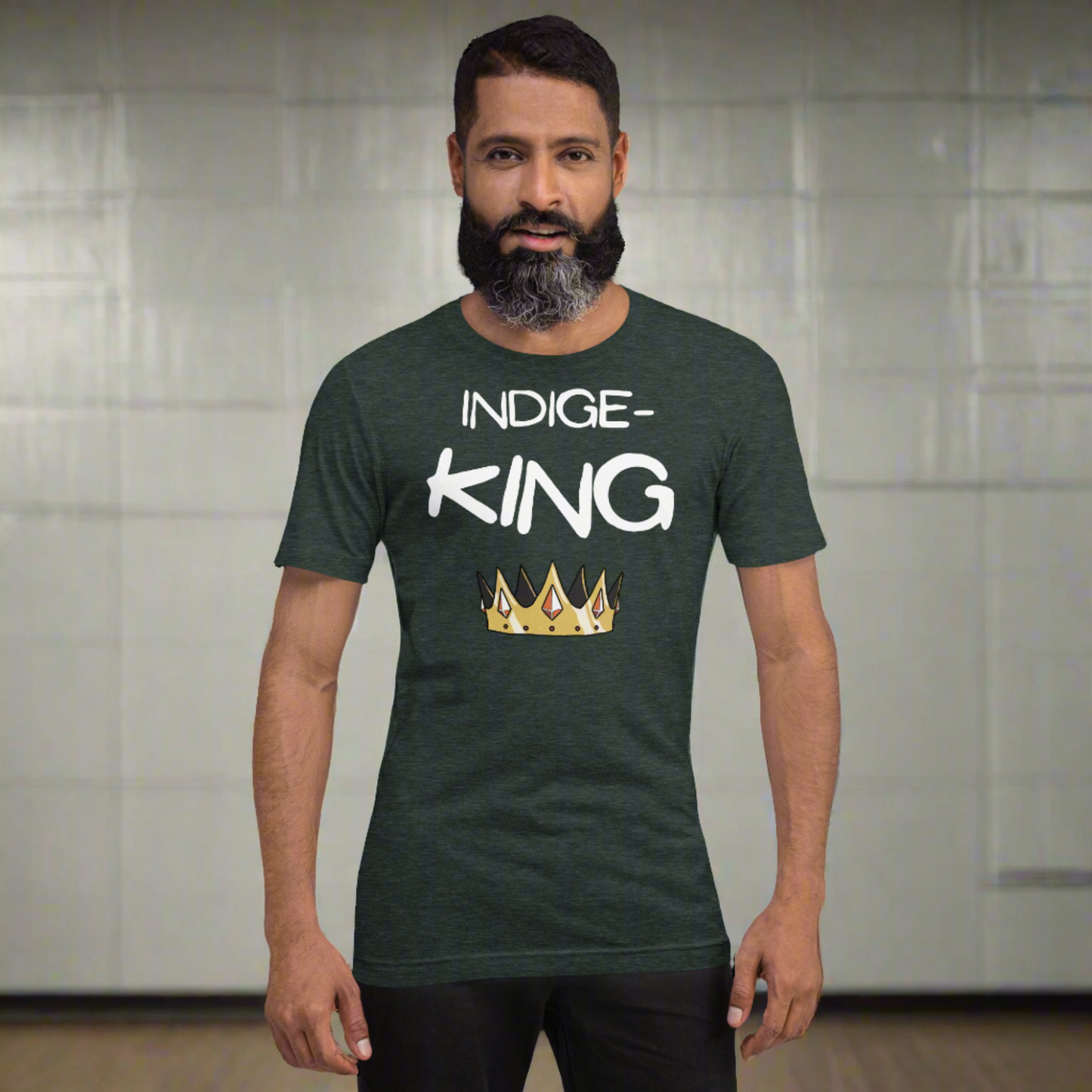 Indige-King Tshirt - Premium  from My Store - Just $35! Shop now at The Bold DetourIndigenous, menswear Indigenous, menswearIndigenous, menswearIndigenous, menswearIndigenous, menswear