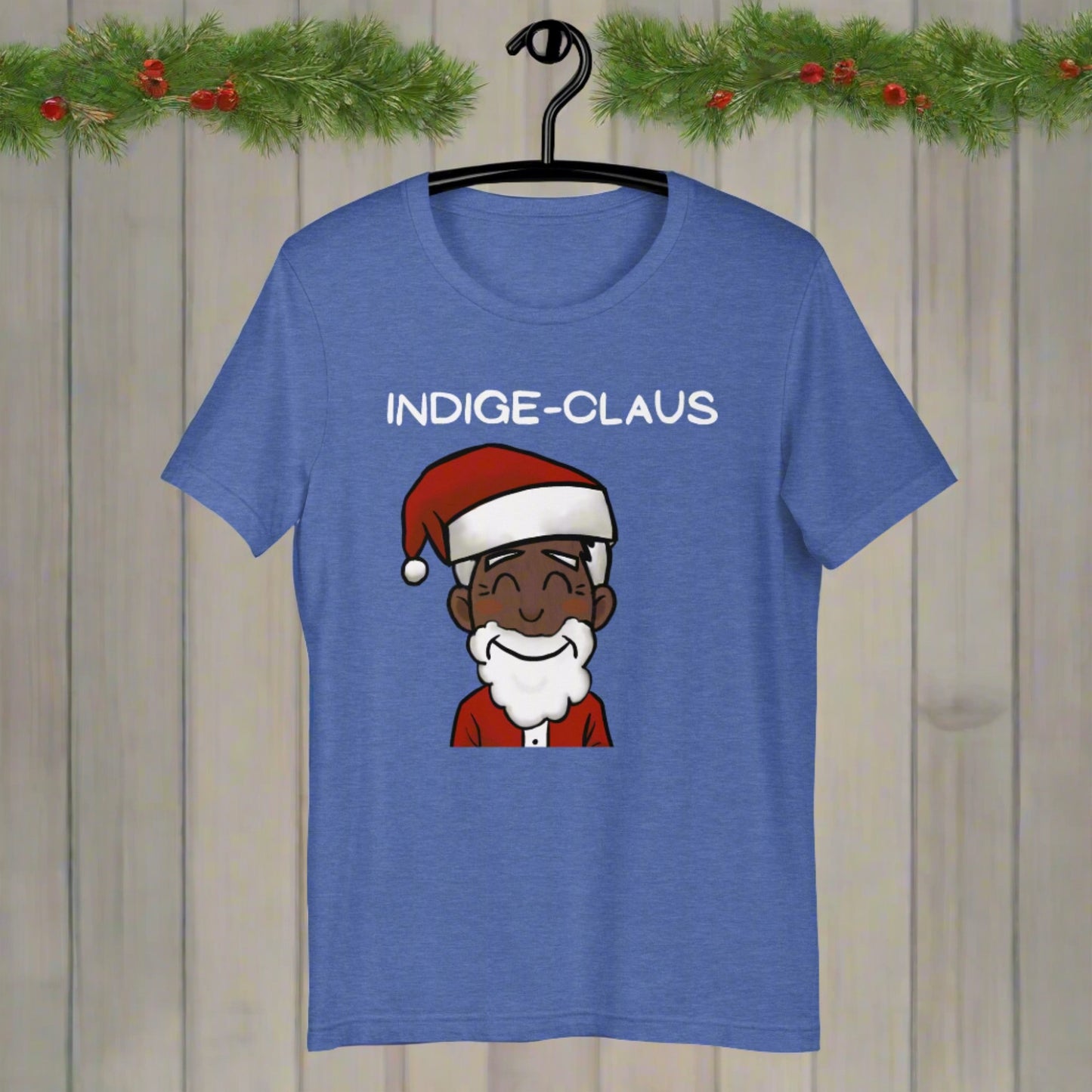 Indige-Claus Tshirt - Premium  from The Bold Detour - Just $35! Shop now at The Bold DetourHolidays, Indigenous Holidays, IndigenousHolidays, IndigenousHolidays, IndigenousHolidays, Indigenous