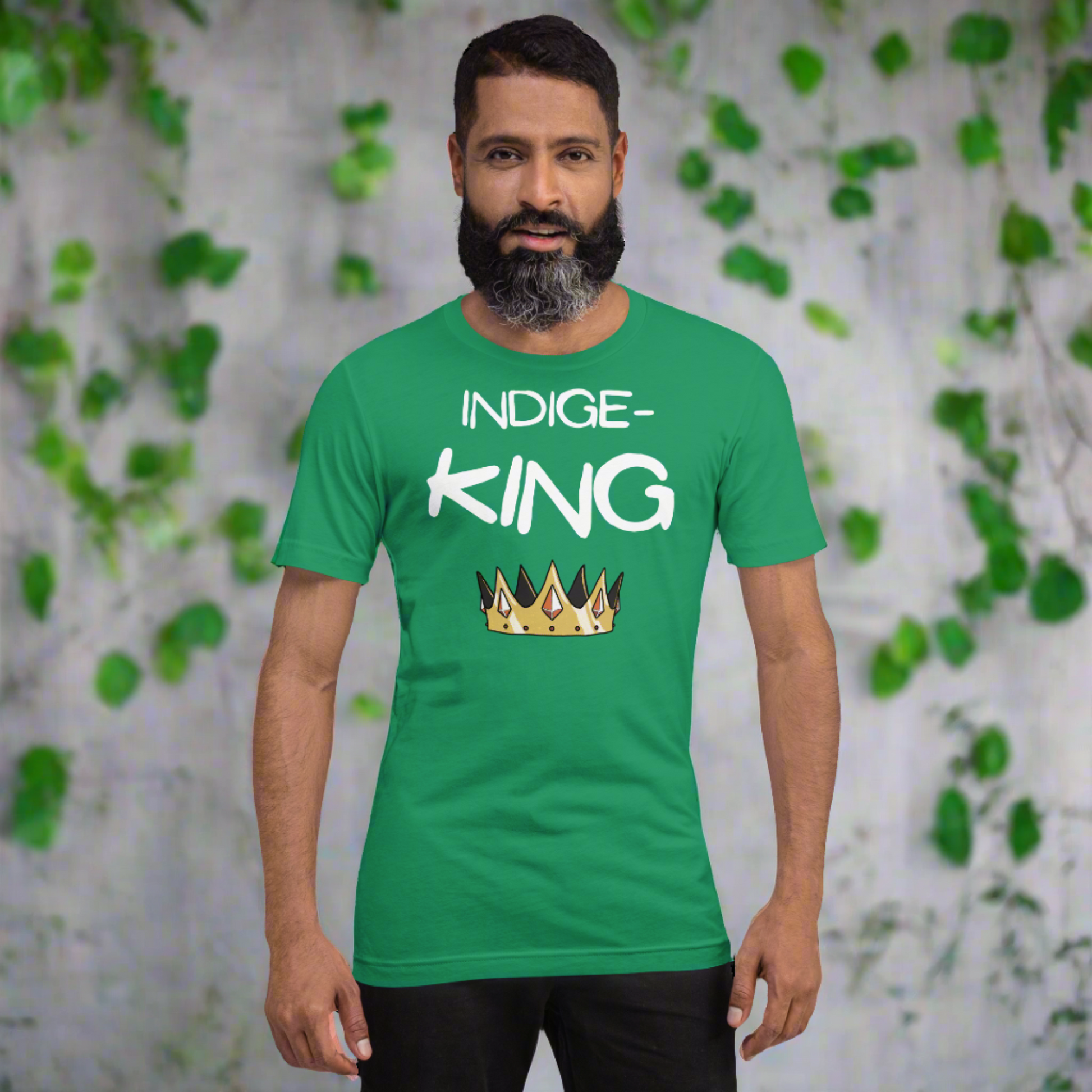 Indige-King Tshirt - Premium  from My Store - Just $35! Shop now at The Bold DetourIndigenous, menswear Indigenous, menswearIndigenous, menswearIndigenous, menswearIndigenous, menswear