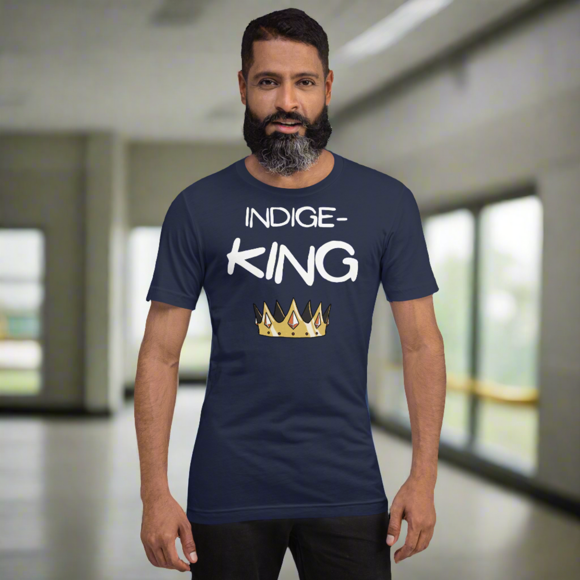 Indige-King Tshirt - Premium  from My Store - Just $35! Shop now at The Bold DetourIndigenous, menswear Indigenous, menswearIndigenous, menswearIndigenous, menswearIndigenous, menswear