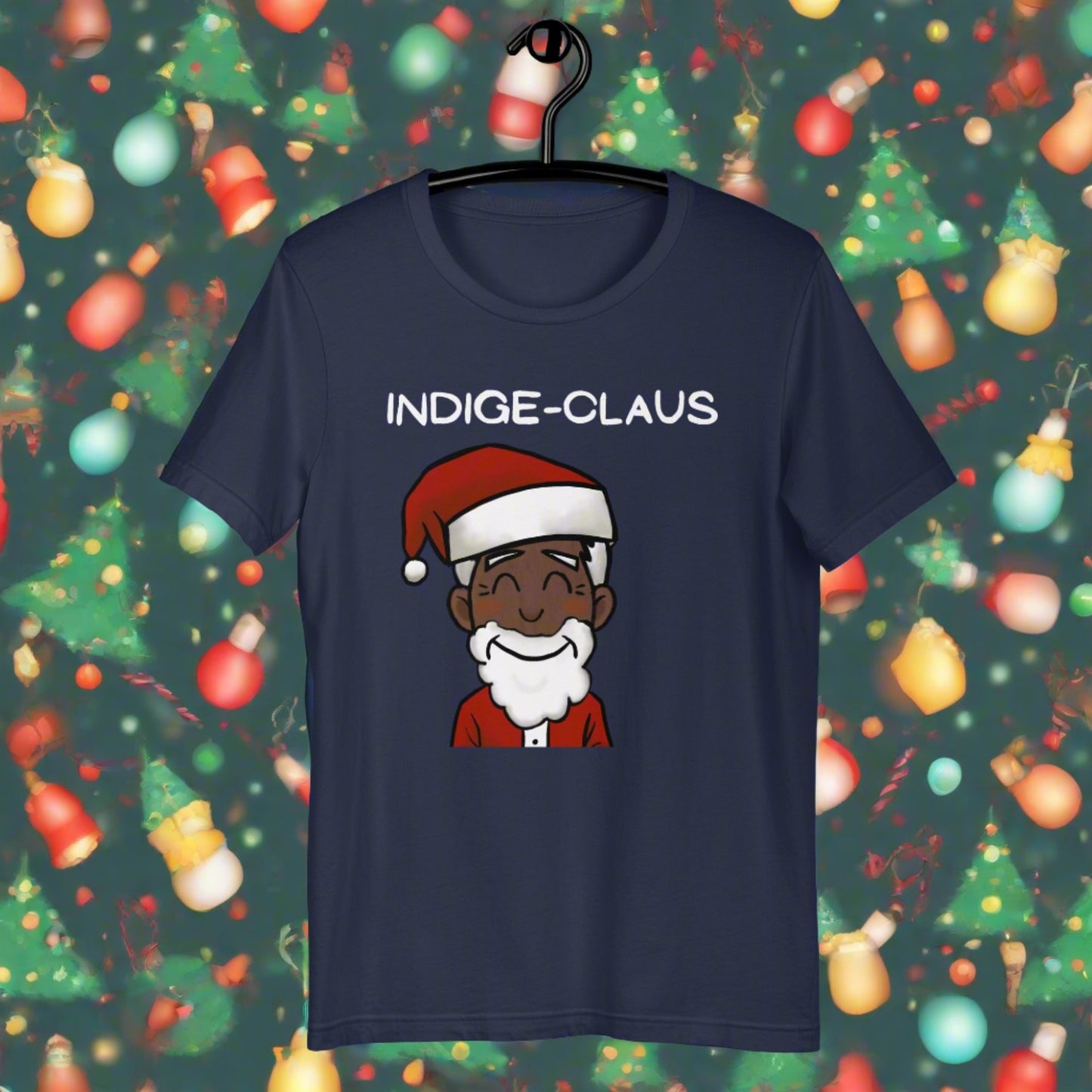 Indige-Claus Tshirt - Premium  from The Bold Detour - Just $35! Shop now at The Bold DetourHolidays, Indigenous Holidays, IndigenousHolidays, IndigenousHolidays, IndigenousHolidays, Indigenous