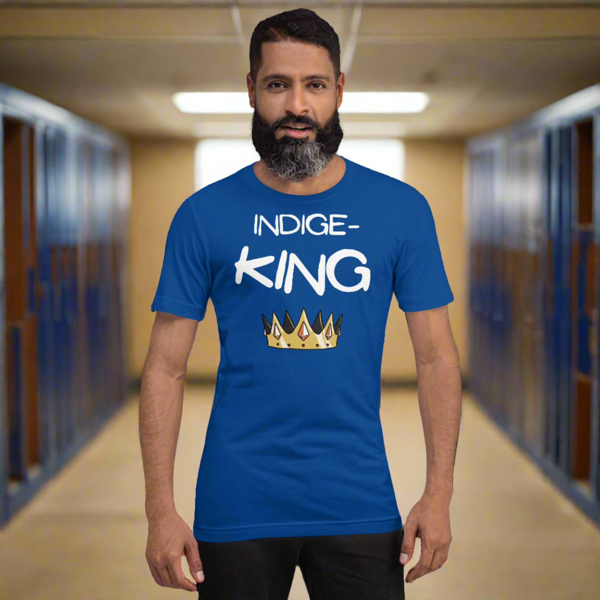 Indige-King Tshirt - Premium  from My Store - Just $35! Shop now at The Bold DetourIndigenous, menswear Indigenous, menswearIndigenous, menswearIndigenous, menswearIndigenous, menswear