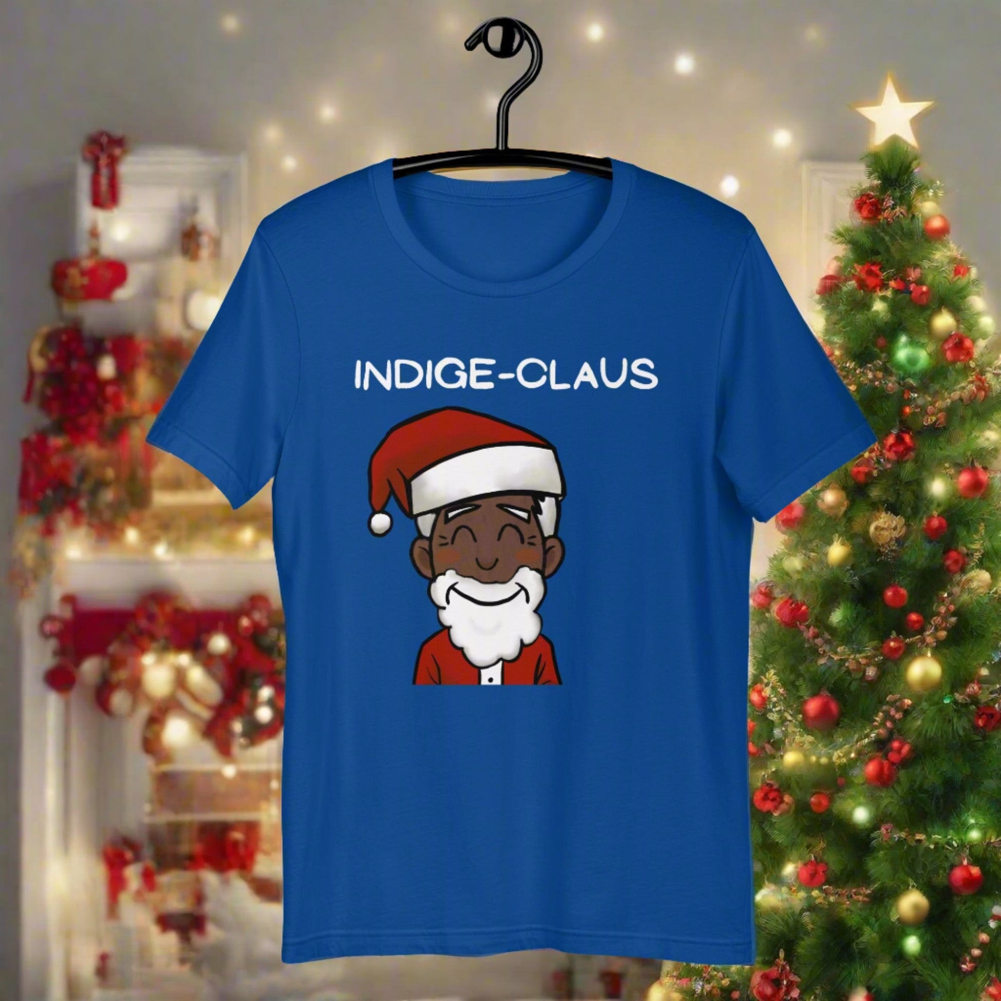 Indige-Claus Tshirt - Premium  from The Bold Detour - Just $35! Shop now at The Bold DetourHolidays, Indigenous Holidays, IndigenousHolidays, IndigenousHolidays, IndigenousHolidays, Indigenous