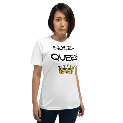 Indige-Queen Tshirt - Premium  from My Store - Just $35! Shop now at The Bold DetourIndigenous, Womenswear Indigenous, WomenswearIndigenous, WomenswearIndigenous, WomenswearIndigenous, Womenswear