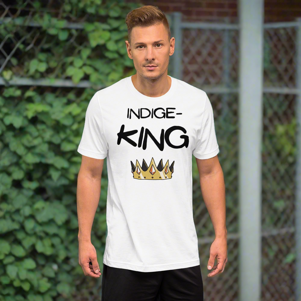 Indige-King Tshirt - Premium  from My Store - Just $35! Shop now at The Bold DetourIndigenous, menswear Indigenous, menswearIndigenous, menswearIndigenous, menswearIndigenous, menswear